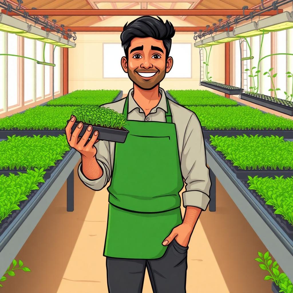 Cartoon illustration of founder Rohit Singh